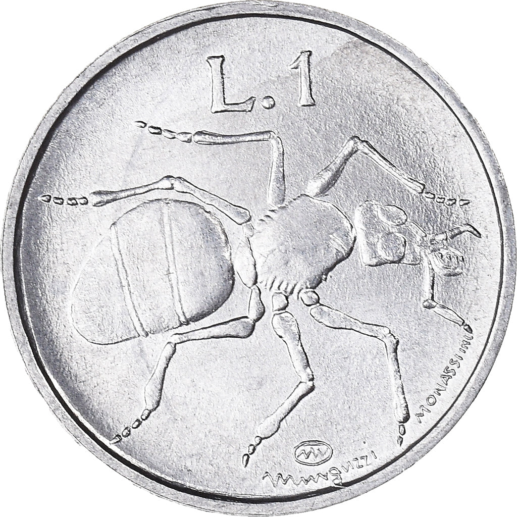 Moneda, San Marino, Lira, 1974, FDC, Aluminio, KM:30