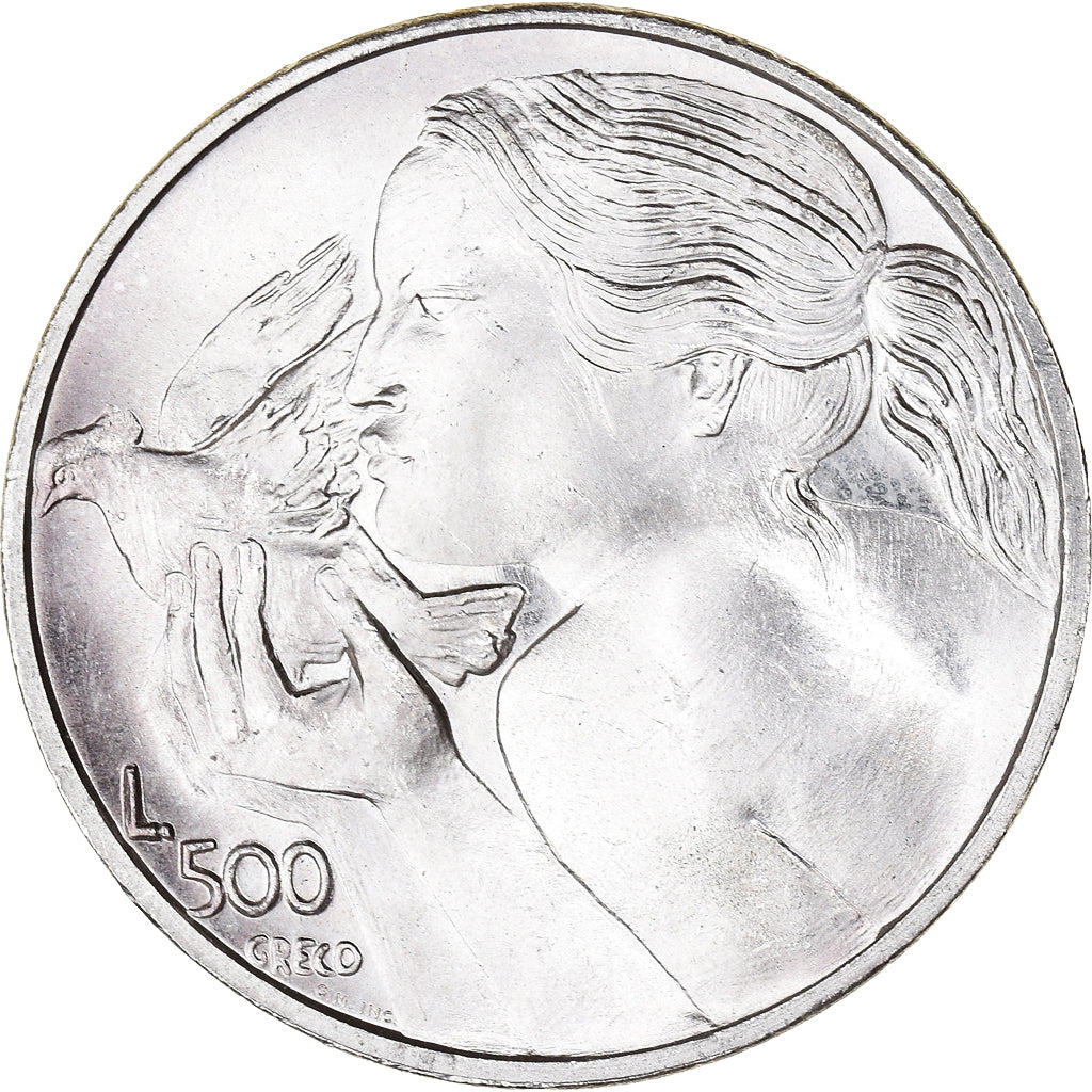 Coin, San Marino, 500 Lire, 1973, Rome, MS(65-70), Silver, KM:29