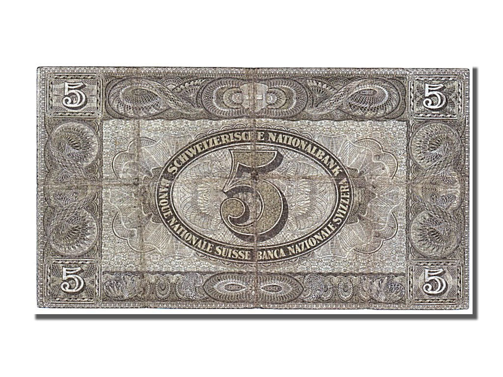 Banknote, Switzerland, 5 Franken, 1921, 1921-01-01, VF(30-35)