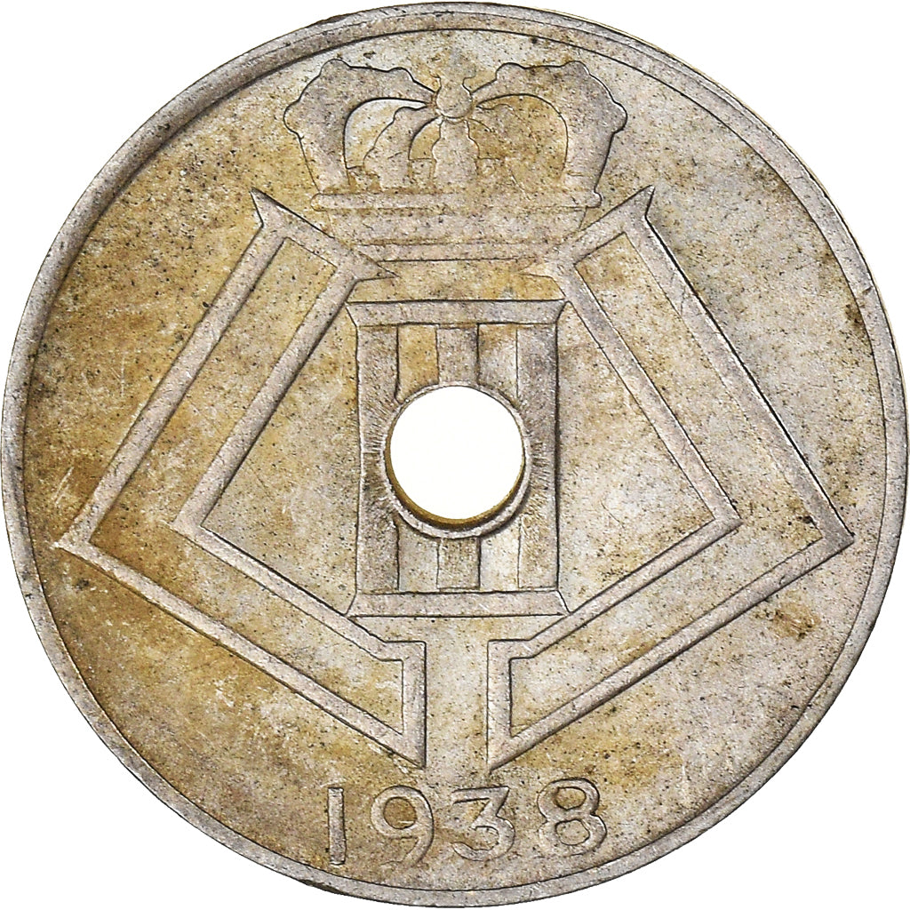 Monnaie, Belgique, 5 Centimes, 1938, TTB, Nickel-Cuivre, KM:110.1