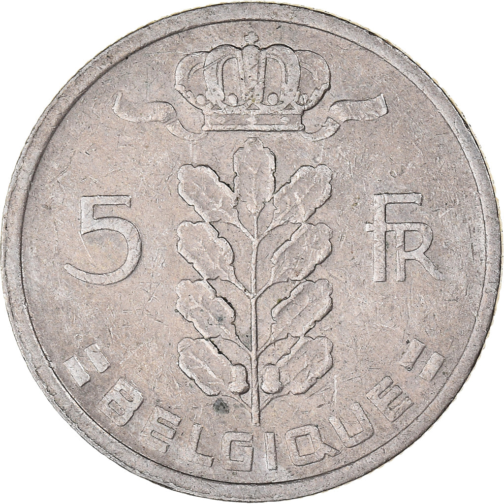 Münze, Belgien, 5 Francs, 5 Frank, 1970, SS, Kupfer-Nickel, KM:134.1
