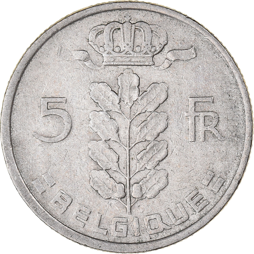 Coin, Belgium, 5 Francs, 5 Frank, 1974, EF(40-45), Copper-nickel, KM:134.1
