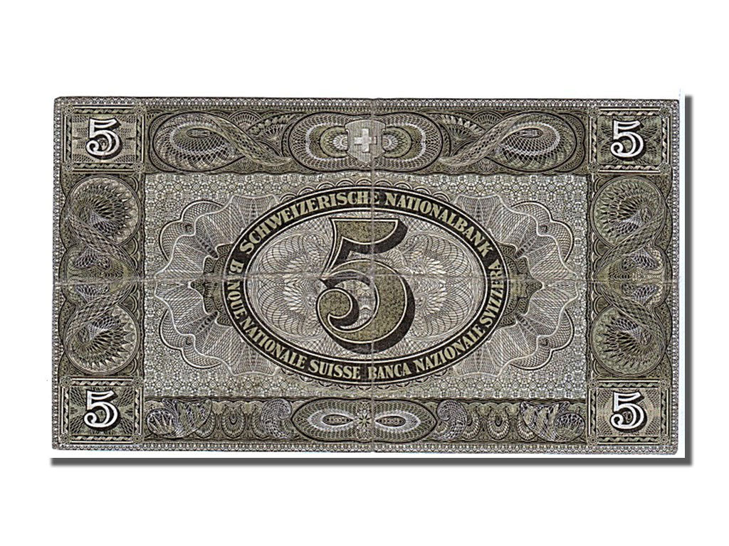 Banknote, Switzerland, 5 Franken, 1944, 1944-11-16, EF(40-45)