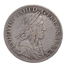 Francia, 1/2 Ecu, 1643, Paris, BB, Argento, Gadoury:50