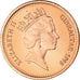 Moneta, Gibilterra, Elizabeth II, 2 Pence, 1995, SPL-, Acciaio placcato rame
