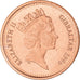 Coin, Gibraltar, Elizabeth II, Penny, 1996, AU(50-53), Copper Plated Steel