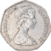 Münze, Großbritannien, Elizabeth II, 50 Pence, 1982, S+, Kupfer-Nickel, KM:932