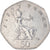 Moneta, Gran Bretagna, Elizabeth II, 50 Pence, 1982, MB+, Rame-nichel, KM:932