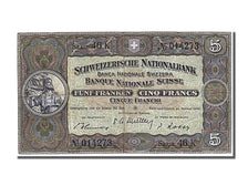 Banconote, Svizzera, 5 Franken, 1949, 1949-01-20, MB+