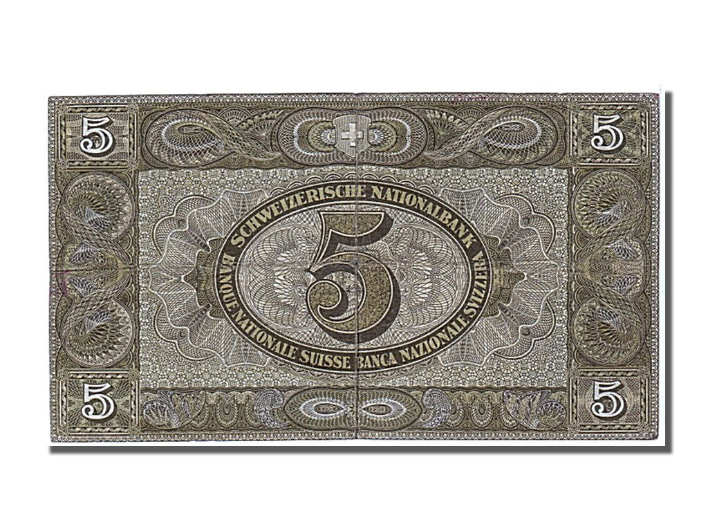 Banconote, Svizzera, 5 Franken, 1949, 1949-01-20, MB+