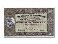 Banknote, Switzerland, 5 Franken, 1949, 1949-01-20, AU(55-58)