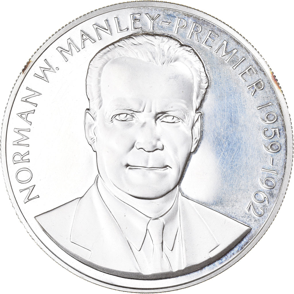 Coin, Jamaica, Elizabeth II, 5 Dollars, 1971, Franklin Mint, USA, BE, MS(65-70)