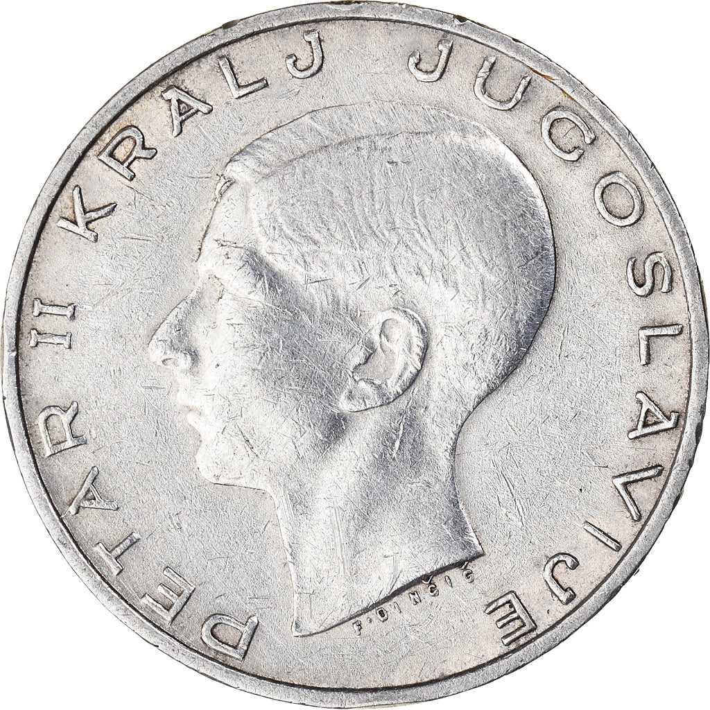 Coin, Yugoslavia, Petar II, 20 Dinara, 1938, EF(40-45), Silver, KM:23