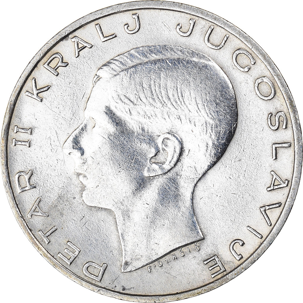 Coin, Yugoslavia, Petar II, 20 Dinara, 1938, EF(40-45), Silver, KM:23