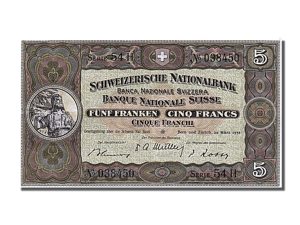 Suisse, 5 Francs type 1911-14