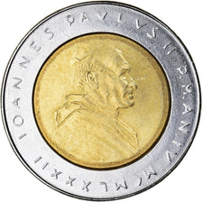 Coin, VATICAN CITY, John Paul II, 500 Lire, 1982, Roma, MS(65-70), Bi-Metallic