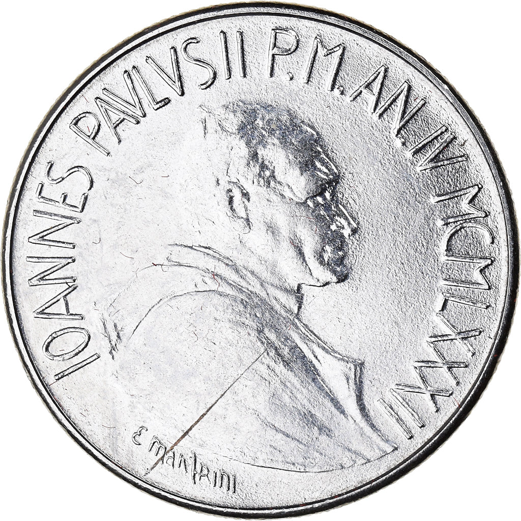 Moneta, CITTÀ DEL VATICANO, John Paul II, 50 Lire, 1982, Roma, FDC, Acciaio