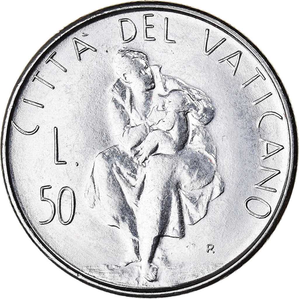 Moneta, CITTÀ DEL VATICANO, John Paul II, 50 Lire, 1982, Roma, FDC, Acciaio