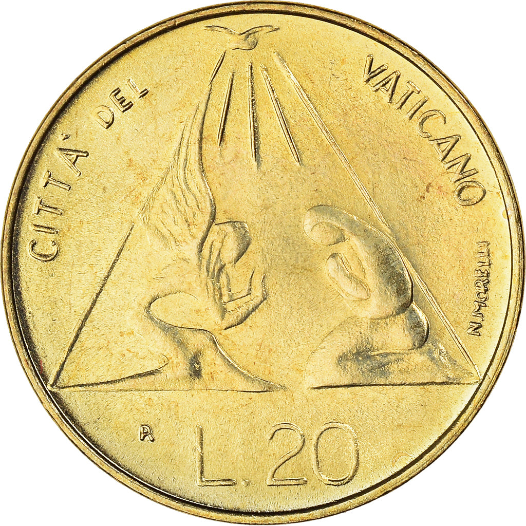 Coin, VATICAN CITY, John Paul II, 20 Lire, 1983, Roma, MS(65-70)