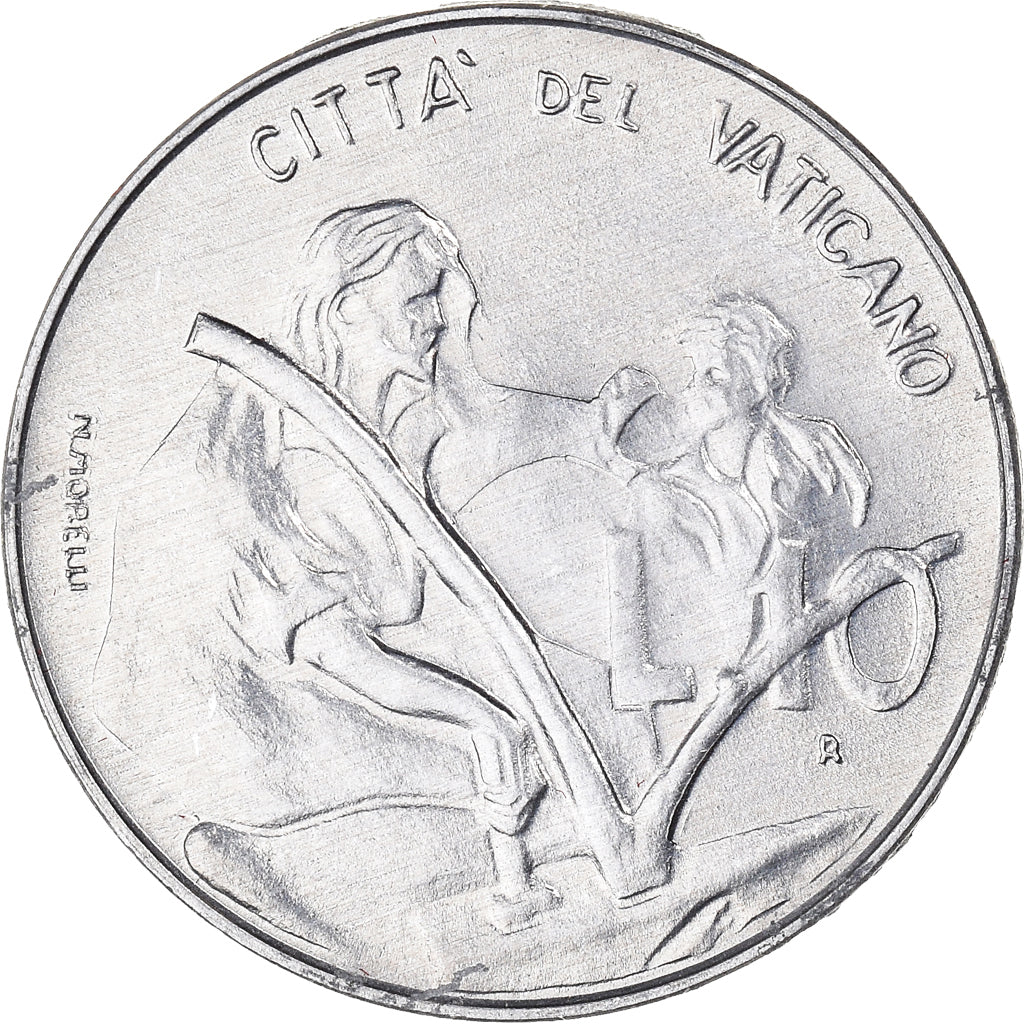 Moneda, CIUDAD DEL VATICANO, John Paul II, 10 Lire, 1983, Rome, FDC, Aluminio
