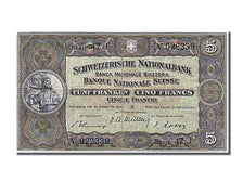 Suisse, 5 Francs type 1911-14