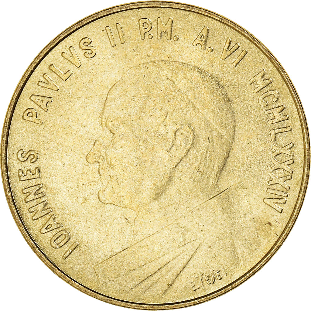 Moneda, CIUDAD DEL VATICANO, John Paul II, 20 Lire, 1984, Roma, FDC, Aluminio -