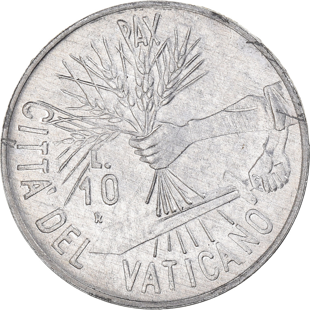 Coin, VATICAN CITY, John Paul II, 10 Lire, 1984, Rome, MS(65-70), Aluminum
