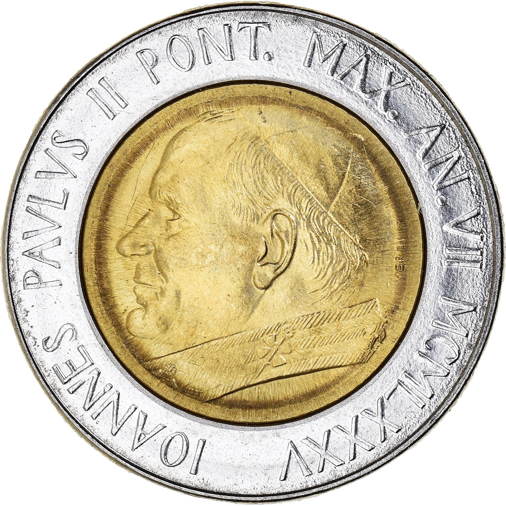 Moneta, CITTÀ DEL VATICANO, John Paul II, 500 Lire, 1985, FDC, Bi-metallico