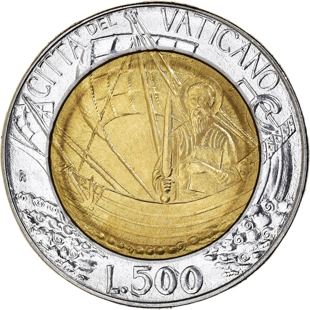 Moneta, CITTÀ DEL VATICANO, John Paul II, 500 Lire, 1985, FDC, Bi-metallico