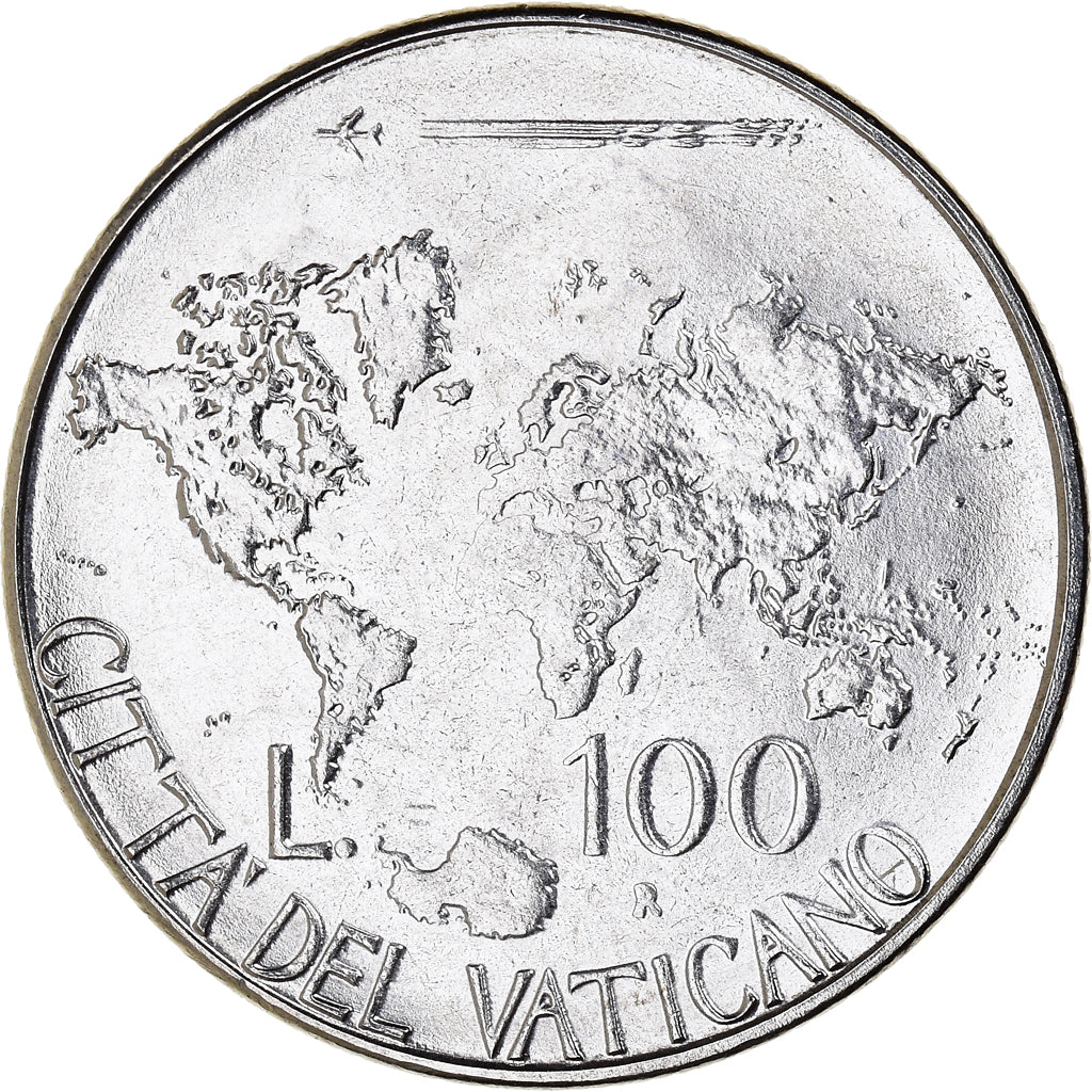 Coin, VATICAN CITY, John Paul II, 100 Lire, 1985, MS(65-70), Stainless Steel