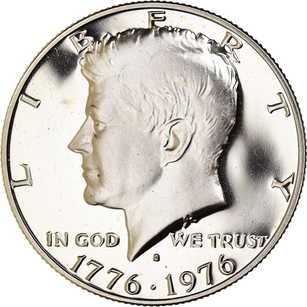 Coin, United States, Kennedy Half Dollar, Half Dollar, 1976, U.S. Mint, San