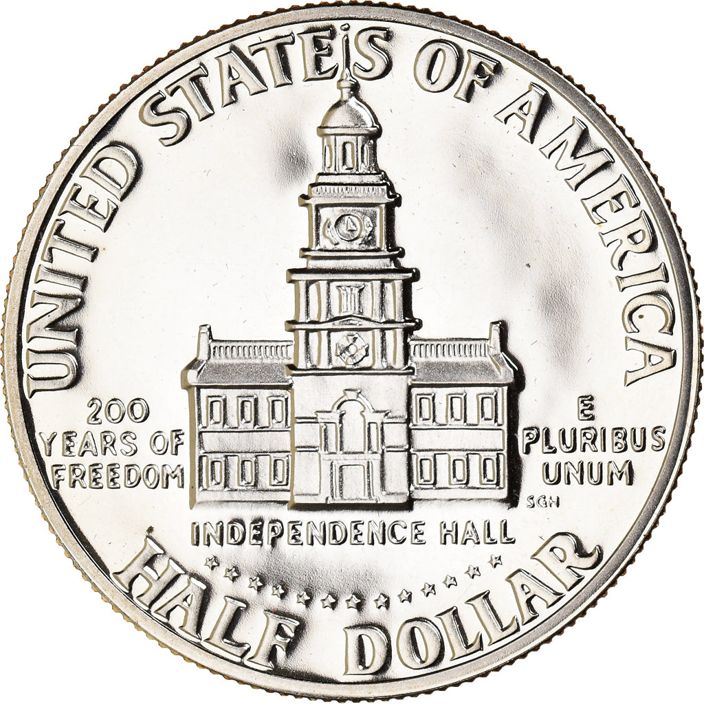 Coin, United States, Kennedy Half Dollar, Half Dollar, 1976, U.S. Mint, San