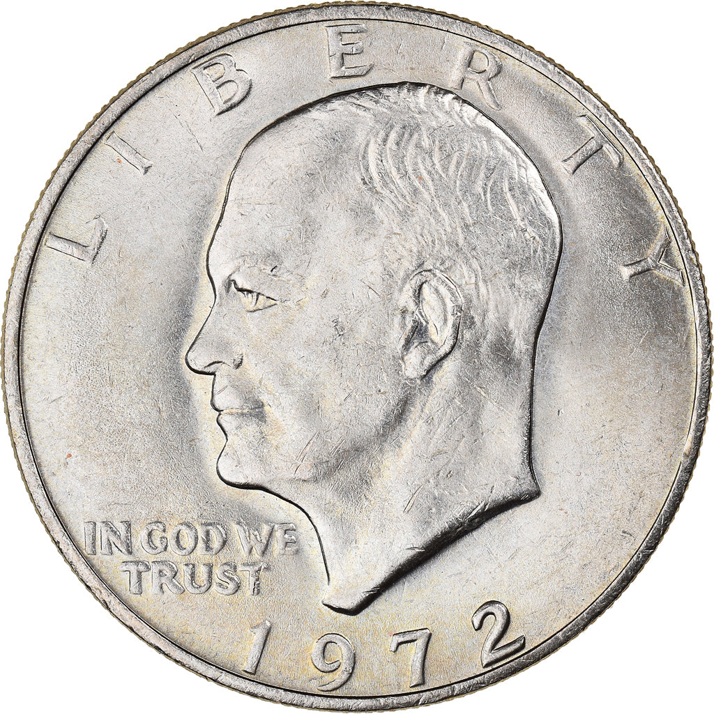 Coin, United States, Eisenhower Dollar, Dollar, 1972, U.S. Mint, Philadelphia