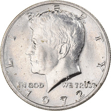 Coin, United States, Kennedy Half Dollar, Half Dollar, 1972, U.S. Mint