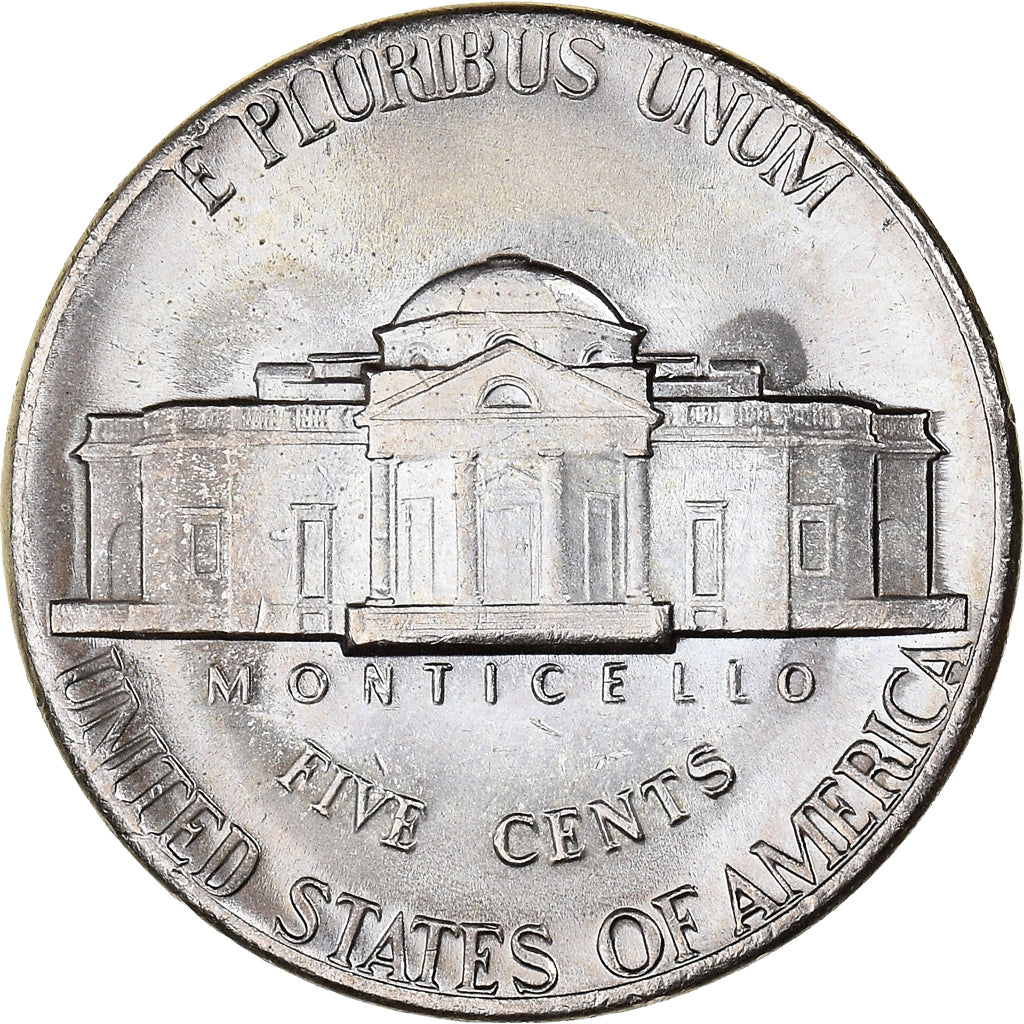 Monnaie, États-Unis, Jefferson Nickel, 5 Cents, 1972, U.S. Mint, Philadelphie