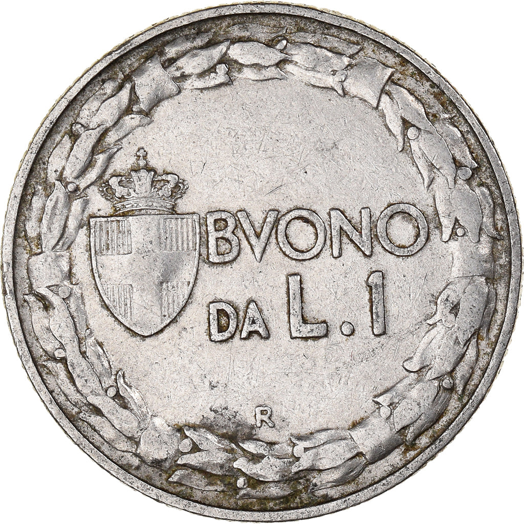 Moeda, Itália, Vittorio Emanuele III, Lira, 1922, Rome, VF(20-25), Níquel
