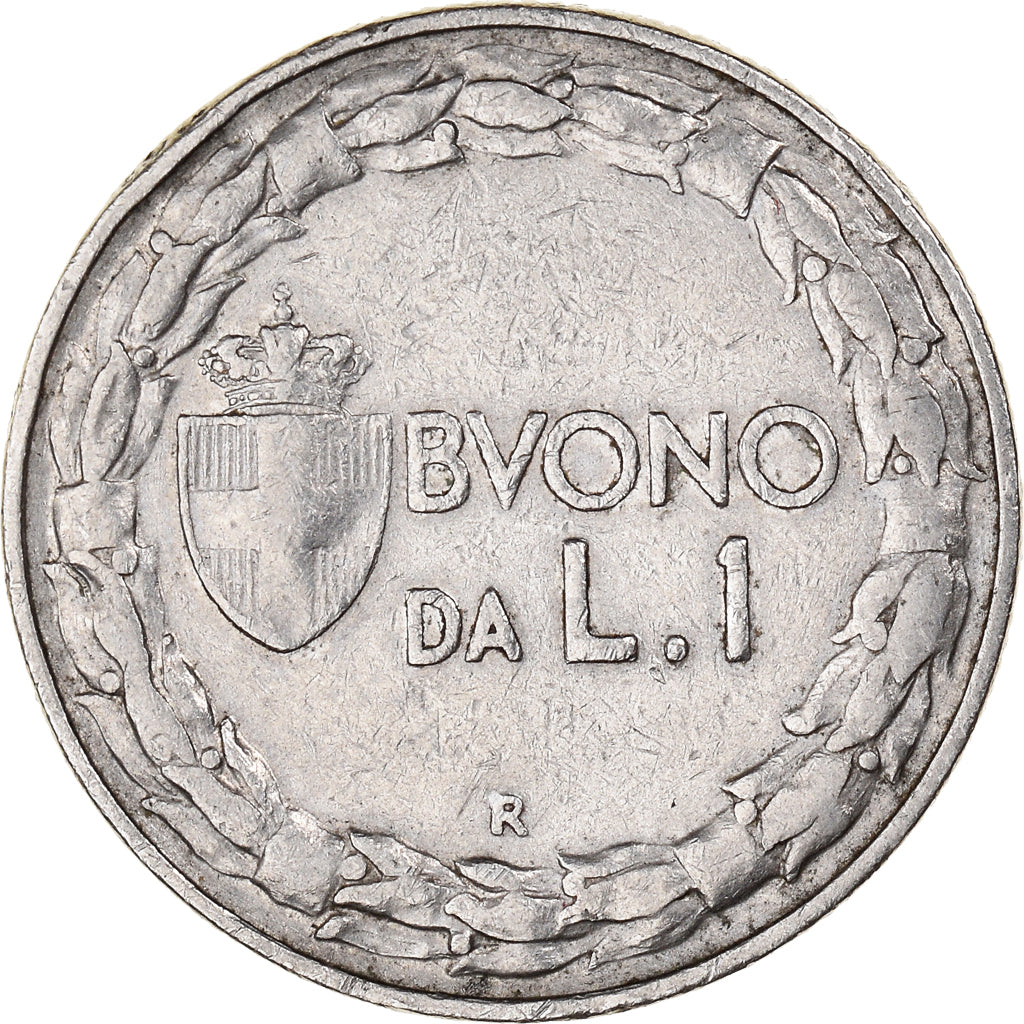 Moeda, Itália, Vittorio Emanuele III, Lira, 1924, Rome, VF(30-35), Níquel