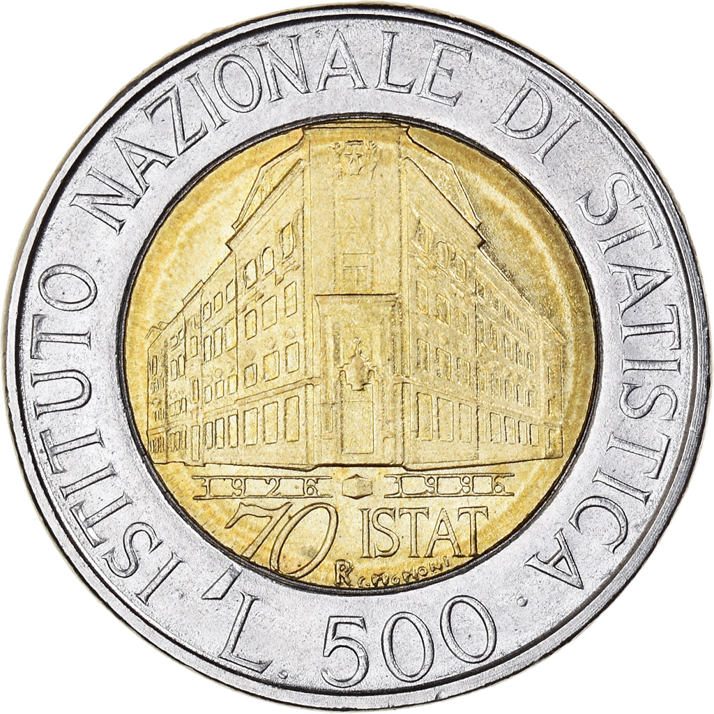 Munten, Italië, Istituto Nazionale di Statistica, 500 Lire, 1996, Rome, FR+