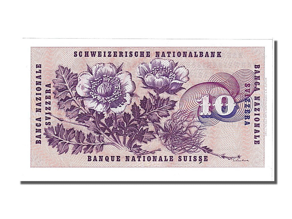 Banknote, Switzerland, 10 Franken, 1974, 1974-02-07, UNC(65-70)