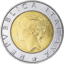 Coin, Italy, 500 Lire, 1999, Rome, EF(40-45), Bi-Metallic, KM:203