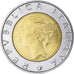 Coin, Italy, 500 Lire, 1999, Rome, EF(40-45), Bi-Metallic, KM:203
