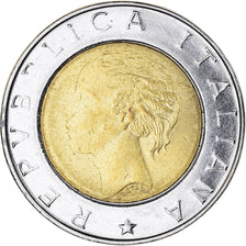 Moneta, Italia, 500 Lire, 1999, Rome, MB+, Bi-metallico, KM:203