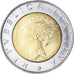 Coin, Italy, 500 Lire, 1997, Rome, EF(40-45), Bi-Metallic, KM:187