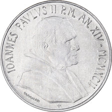 Coin, VATICAN CITY, John Paul II, 10 Lire, 1992, MS(65-70), Aluminum, KM:236
