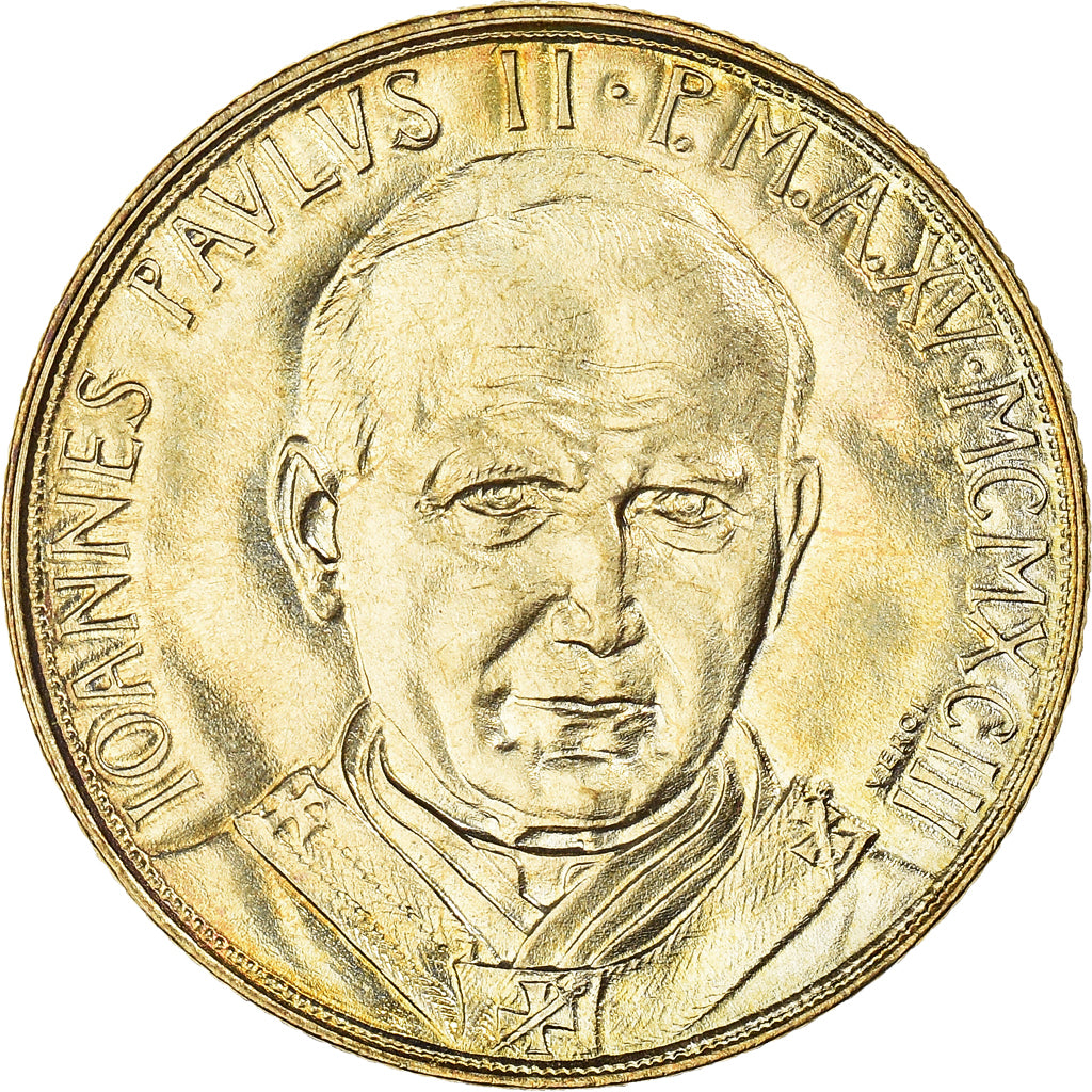 Coin, VATICAN CITY, John Paul II, 200 Lire, 1993, Roma, MS(65-70)
