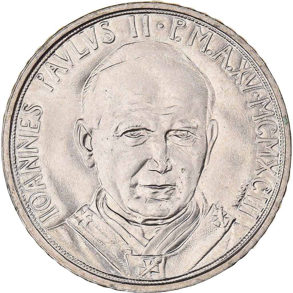 Coin, VATICAN CITY, John Paul II, 100 Lire, 1993, Roma, MS(65-70)