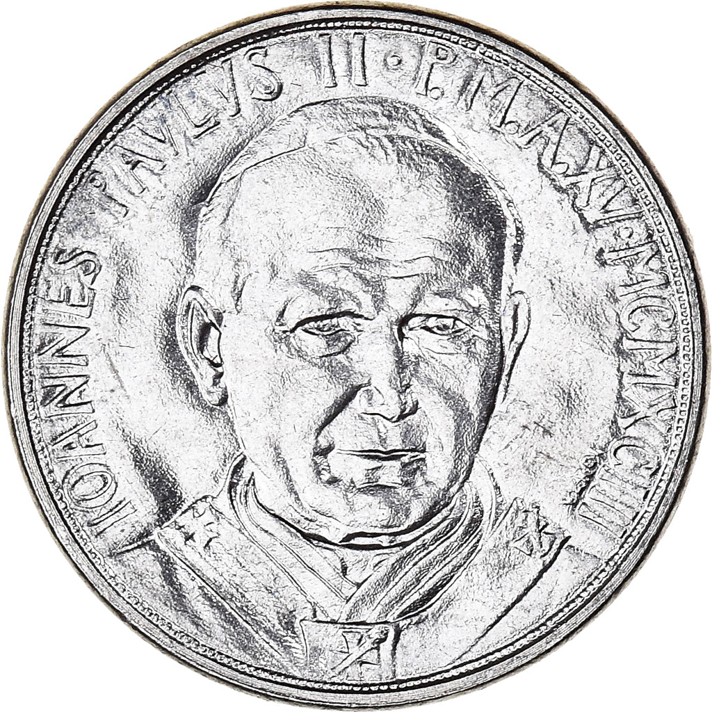 Coin, VATICAN CITY, John Paul II, 50 Lire, 1993, Roma, MS(65-70), Stainless