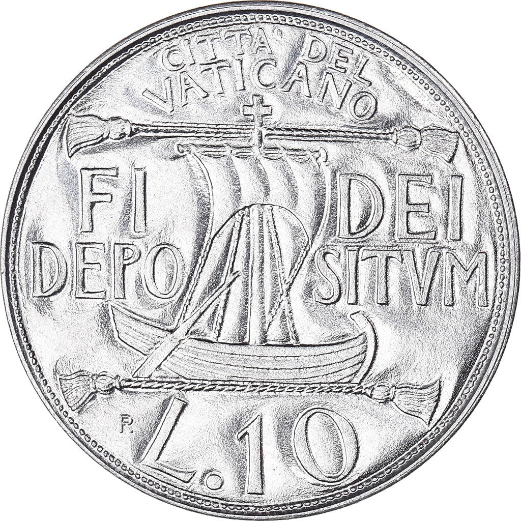 Coin, VATICAN CITY, John Paul II, 10 Lire, 1993, MS(65-70), Aluminum, KM:244