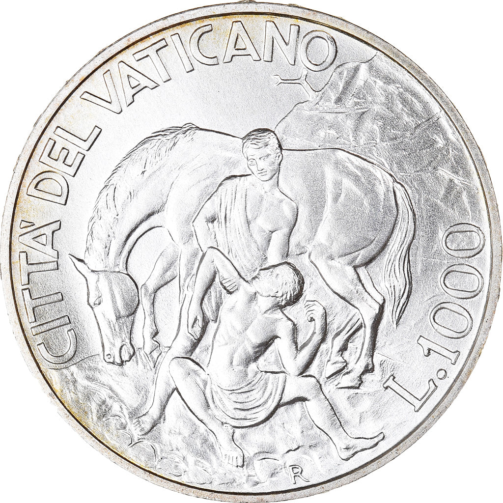 Coin, VATICAN CITY, John Paul II, 1000 Lire, 1994, MS(65-70), Silver, KM:258