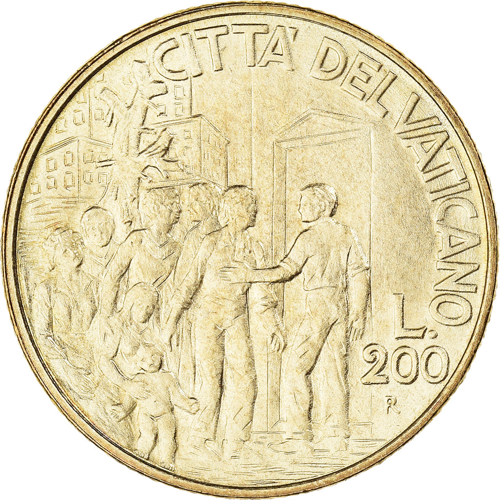 Monnaie, Cité du Vatican, John Paul II, 200 Lire, 1994, FDC, Bronze-Aluminium